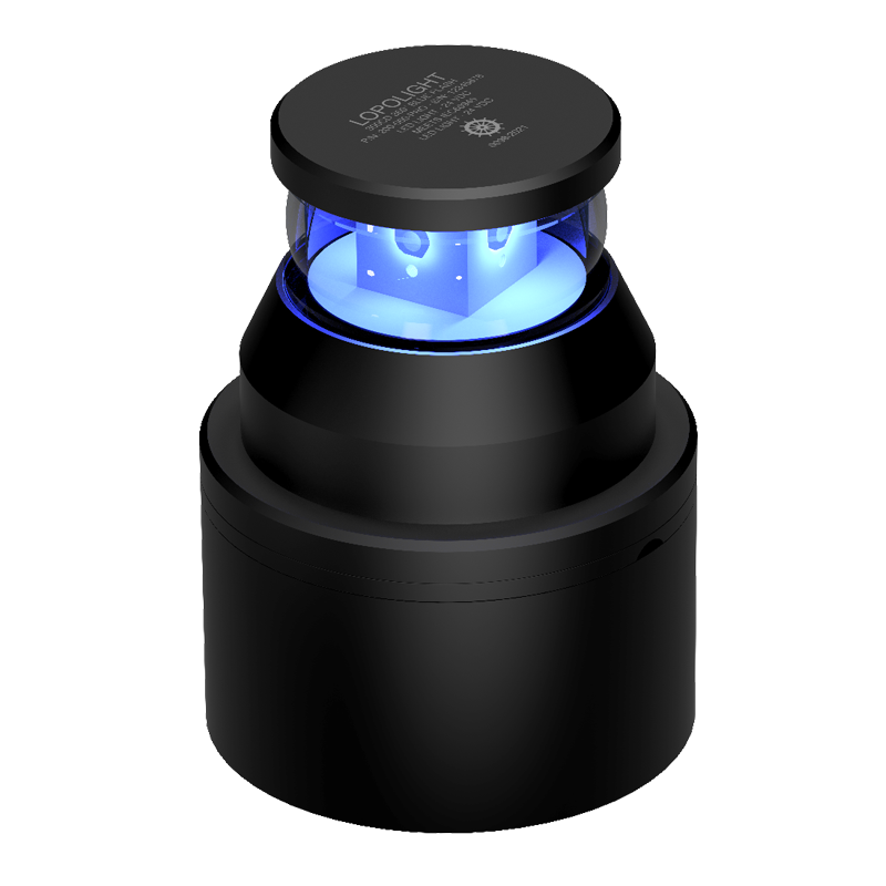 Blue Strobe, 300cd (blk), hor PRO mnt